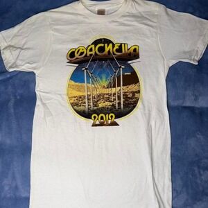 Vintage Coachella 2012 lineup radiohead mazzy star pulp merch shirt size xs